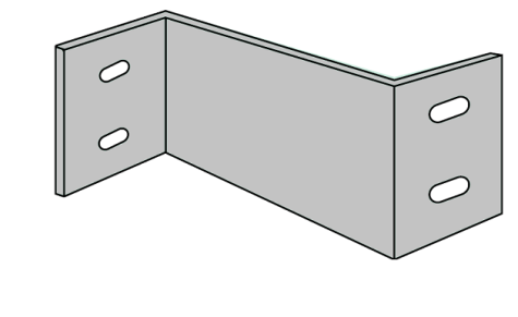 266 Series 24''Str Reducing Splice Plates Pre-Galvanized