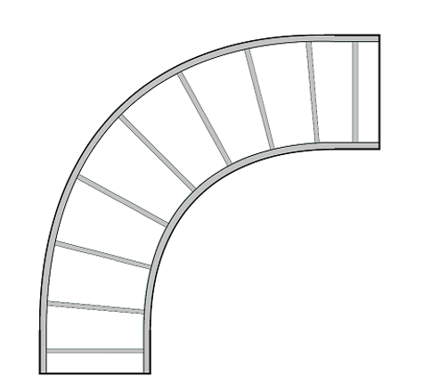 246 Series  Steel Horizontal Bend Fitting