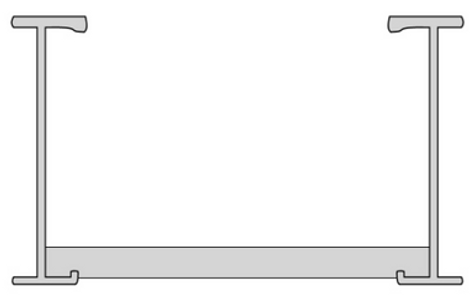 103A Series  Expanded Metal Aluminum Ladder Straight Section