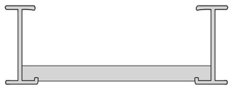 45A Series  Trough Aluminum Ladder Straight Section