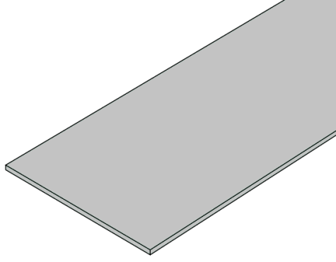 67A Series  Solid Bottom Aluminum Ladder Straight Section