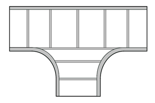 2A Series  Aluminum Tee Fitting