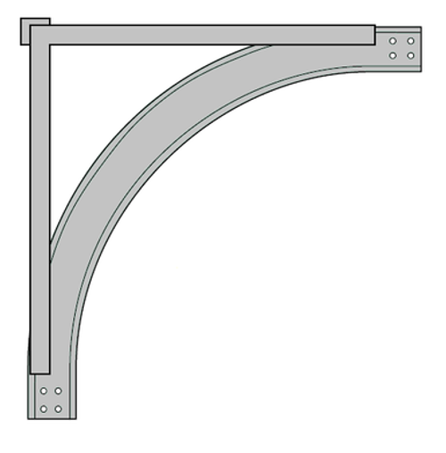 665A Series  Aluminum Vertical Support Riser Fitting