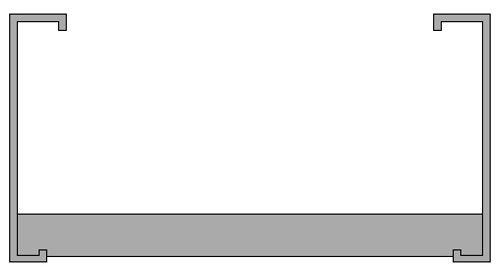 366 Series  Trough Stainless Steel Ladder Straight Section