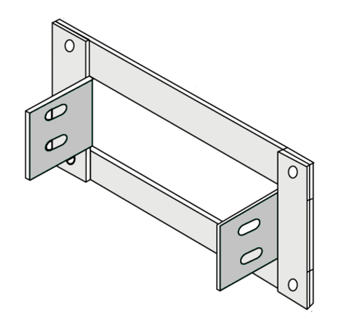 12" Panel Frame Alum 4"DP