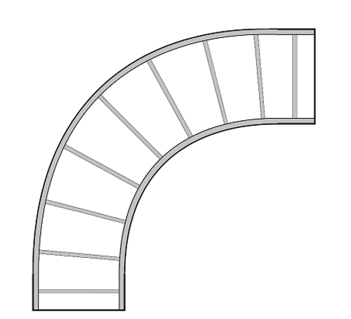 266 Series 12" 90 Deg HB No Radius Pre-Galvanized