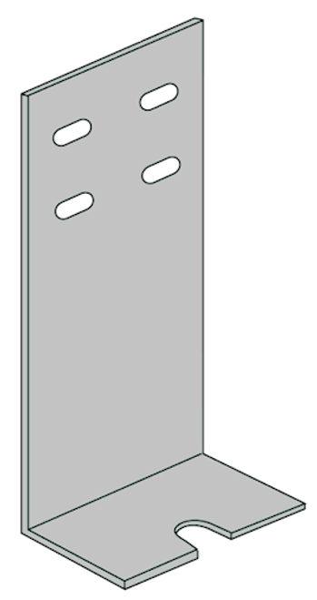 266 Series 12" Raised Splice Plate Pre-Galvanized