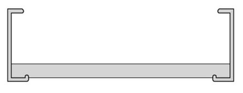 24A Series  Solid Bottom Aluminum Ladder Straight Section