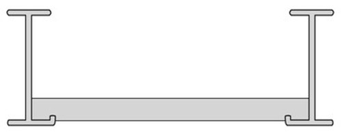 35A Series Solid Bottom Aluminum Ladder Straight Section