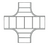 47A Series  Aluminum Cross Fitting