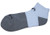 Extra cushy bottom with a thin woven top ensure a great fit without increasing shoe volume. A great court sport sock!