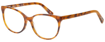 Profile View of Eyebobs Sweetie 3150-06 Cateye Women Designer Reading Glasses Orange Tortoise 54mm
