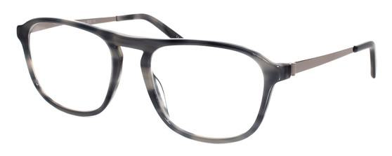 Profile View of Eyebobs Schmoozer 609 11 Designer Reading Glasses Grey Tortoise & Gun Metal 51mm