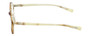 Side View of Eyebobs Flip Designer Reading Eye Glasses with Custom Left and Right Powered Lenses in Brown Crystal Ivory White Horn Marble Unisex Round Full Rim Acetate 50 mm