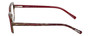 Side View of Eyebobs Flirt Ladies Cateye Designer Reading Glasses Red Brown Horn Marble 48 mm
