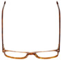 Top View of Eyebobs Full Zip Designer Reading Glasses Light Brown Gold Tortoise Crystal 57mm