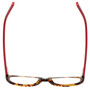 Top View of Eyebobs Hanky Panky Ladies Cateye Reading Glasses Tortoise Brown Gold Red 52 mm