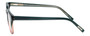 Side View of Eyebobs Befuddled 2702-26 Ladies Classic Reading Glasses Green Glitter Purple 46mm