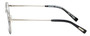 Side View of Eyebobs BFF 3173-00 Designer Reading Eye Glasses with Custom Cut Powered Lenses in Silver Black Unisex Oval Full Rim Metal 46 mm