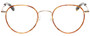 Front View of Eyebobs BFF 3173-06 Designer Reading Eye Glasses with Custom Cut Powered Lenses in Orange Tortoise Havana Gold Unisex Oval Full Rim Metal 46 mm