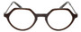 Front View of Eyebobs Hexed Hex Round Designer Reading Glasses Brown 2 Tone Layer Crystal 48mm