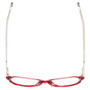 Top View of Eyebobs CPA 2738-01 Ladies Cateye Full Designer Reading Glasses Red Crystal 51mm