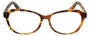 Front View of Eyebobs CPA 2738-19 Designer Reading Eye Glasses with Custom Cut Powered Lenses in Matte Tortoise Havana Brown Gold Unisex Cateye Full Rim Acetate 51 mm