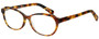 Profile View of Eyebobs CPA 2738-19 Designer Single Vision Prescription Rx Eyeglasses in Matte Tortoise Havana Brown Gold Unisex Cateye Full Rim Acetate 51 mm