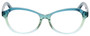 Front View of Eyebobs CPA 2738-59 Cateye Designer Reading Glasses Blue Green Crystal Fade 51mm