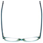 Top View of Eyebobs CPA 2738-59 Designer Bi-Focal Prescription Rx Eyeglasses in Blue Green Crystal Fade Unisex Cateye Full Rim Acetate 51 mm