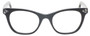 Front View of Eyebobs Florence 2746-00 Ladies Cateye Designer Reading Glasses Black Crystal 47mm