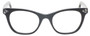 Front View of Eyebobs Florence 2746-00 Designer Progressive Lens Prescription Rx Eyeglasses in Black Crystal Ladies Cateye Full Rim Acetate 47 mm