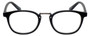 Front View of Eyebobs Hung Jury Unisex Oval Full Rim Designer Reading Glasses Matte Black 47mm