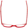 Top View of Eyebobs Florence 2746-01 Designer Single Vision Prescription Rx Eyeglasses in Red Crystal Ladies Cateye Full Rim Acetate 47 mm