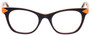 Front View of Eyebobs Florence 2746-77 Ladies Cateye Designer Reading Glasses Purple Orange 47mm