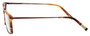 Side View of Eyebobs Gus 3155-19 Designer Progressive Lens Blue Light Blocking Eyeglasses in Matte Tortoise Havana Brown Gold Mens Rectangle Full Rim Acetate 57 mm