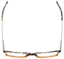 Top View of Eyebobs Gus 3155-77 Designer Single Vision Prescription Rx Eyeglasses in Tortoise Amber Fade Gunmetal Mens Rectangle Full Rim Acetate 57 mm