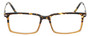 Front View of Eyebobs Gus 3155-77 Designer Progressive Lens Prescription Rx Eyeglasses in Tortoise Amber Fade Gunmetal Mens Rectangle Full Rim Acetate 57 mm