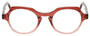 Front View of Eyebobs Heda Letus 2744-01 Ladies Designer Reading Glasses Red Pink Stripe 47 mm