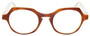 Front View of Eyebobs Heda Letus 2744-06 Round Reading Glasses Tortoise Marble White Horn 47mm