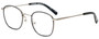 Profile View of Eyebobs Inside 3174-00 Unisex Square Designer Reading Glasses Black Silver 48 mm