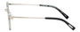 Side View of Eyebobs Inside 3174-00 Unisex Square Designer Reading Glasses Black Silver 48 mm