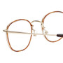 Close Up View of Eyebobs Inside 3174-06 Square Designer Reading Glasses Orange Tortoise Gold 48mm