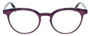 Front View of Eyebobs Low Hanging Fruit 3159-52 Designer Reading Eye Glasses with Custom Cut Powered Lenses in Purple Green Marble Swirl Ladies Round Full Rim Acetate 50 mm