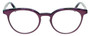 Front View of Eyebobs Low Hanging Fruit 3159-52 Designer Progressive Lens Prescription Rx Eyeglasses in Purple Green Marble Swirl Ladies Round Full Rim Acetate 50 mm