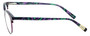 Side View of Eyebobs Low Hanging Fruit 3159-52 Designer Progressive Lens Prescription Rx Eyeglasses in Purple Green Marble Swirl Ladies Round Full Rim Acetate 50 mm