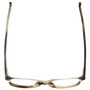 Top View of Eyebobs Over Served 2226-87 Designer Bi-Focal Prescription Rx Eyeglasses in Brown Horn Marble Unisex Round Full Rim Acetate 51 mm