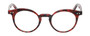 Front View of Eyebobs Reva 2747-01 Cateye Designer Reading Glasses Red Black Marble Swirl 45mm