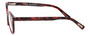 Side View of Eyebobs Reva 2747-01 Cateye Designer Reading Glasses Red Black Marble Swirl 45mm