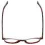 Top View of Eyebobs Reva 2747-01 Cateye Designer Reading Glasses Red Black Marble Swirl 45mm